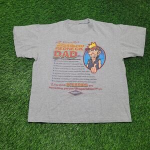 VTG 90s Jeff Foxworthy T-Shirt Mens L Boxy Fit You Might Be A Redneck Tee